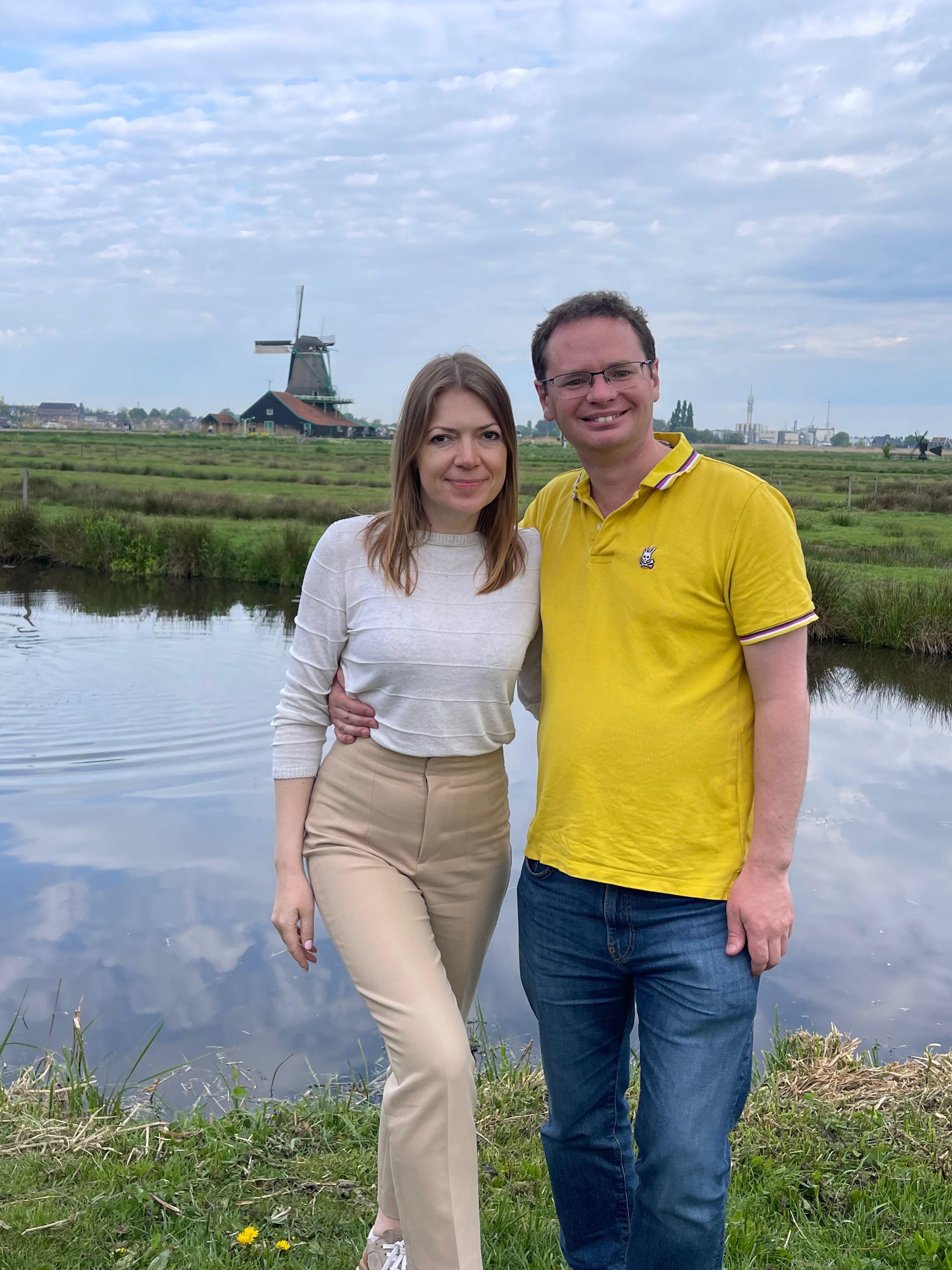 Elena and Chris in Amsterdam