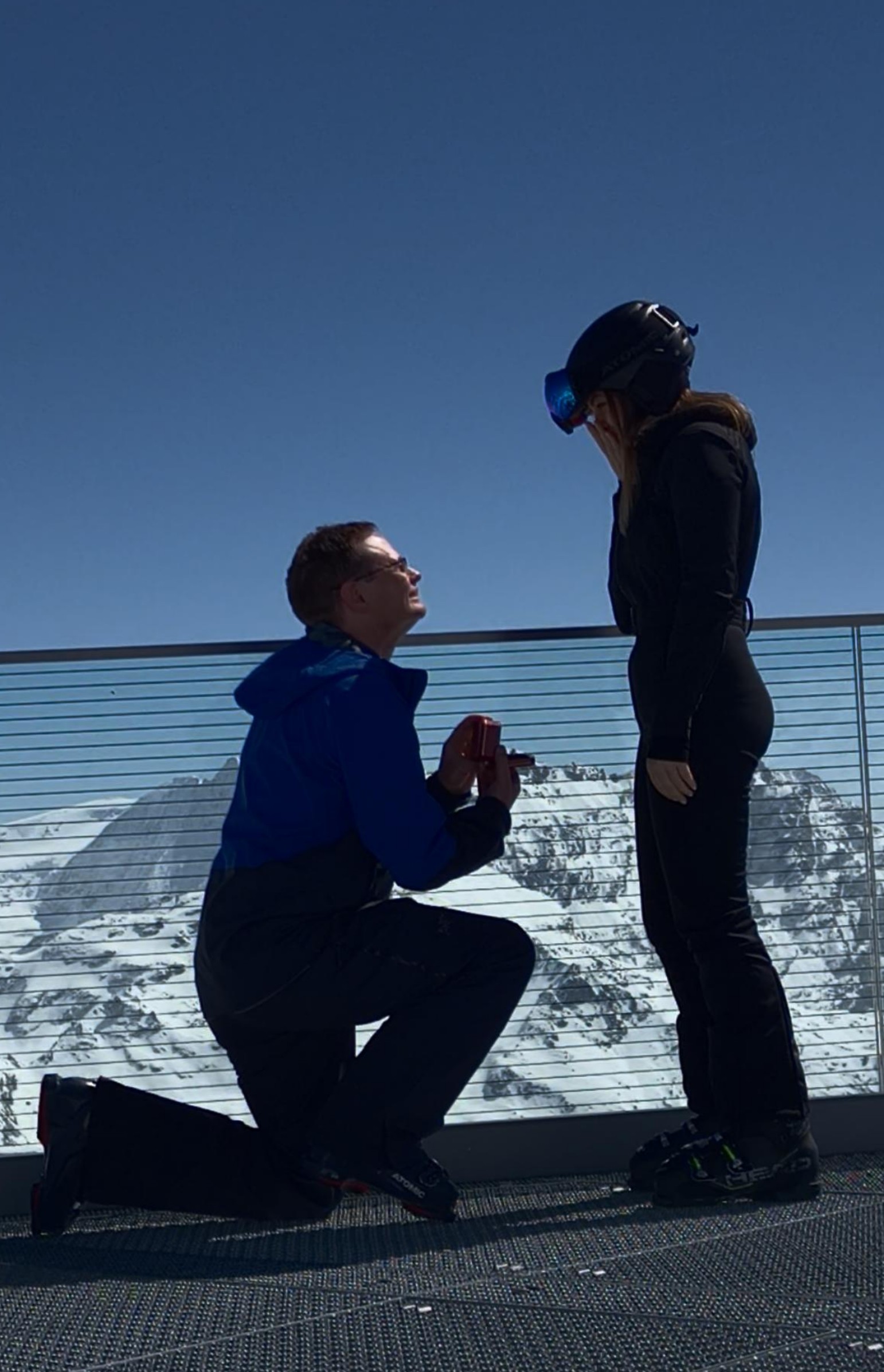 Chris proposing to Elena