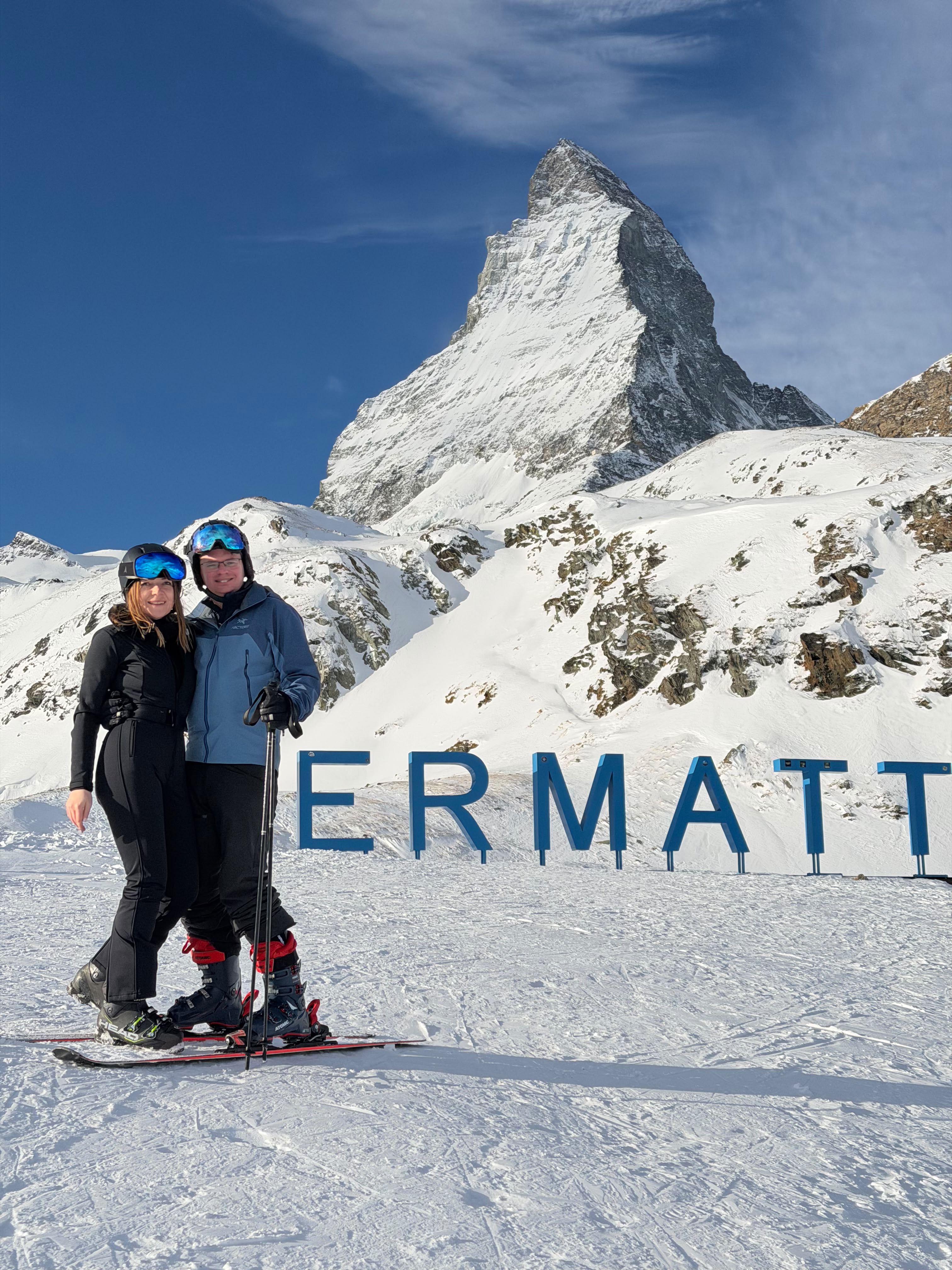 Elena and Chris in Zermatt 2026